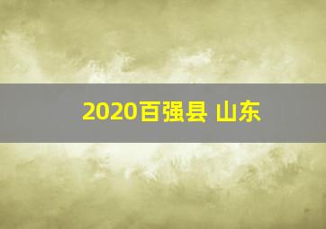 2020百强县 山东